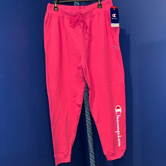 Champion- NWT Pink Jogger Sweatpants with Logo Size 2X - Picture 5 of 17
